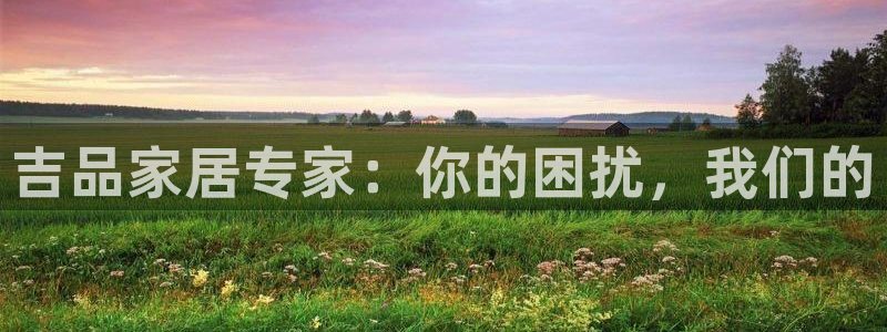 杏耀总代理：吉品家居专家：你的困扰，我们的